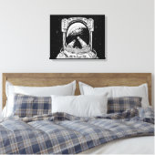 Losgelöst in raumsgestuften Canvas Print Leinwanddruck (Insitu (Schlafzimmer))