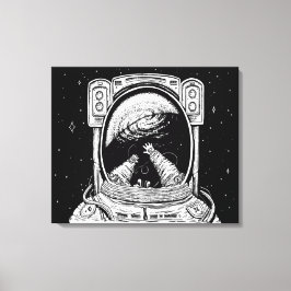 Losgelöst in raumsgestuften Canvas Print Leinwanddruck