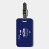 Losing WiFi Internet Gepäckmarke - Blau Gepäckanhänger (Vorderseite vertikal)