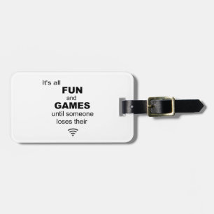 Losing WiFi Internet Gepäckmarke - weiß Gepäckanhänger