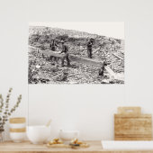 LÖSISCHE KARTE GOLD MINING c. 1889 Poster (Küche)