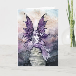 Loslass Fee und Schmetterling Karte