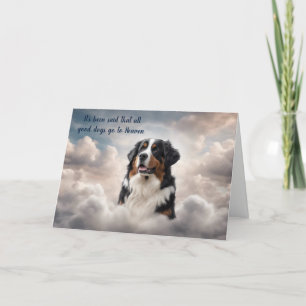 Loss des Berner Hundehund Himmel Sympathie Karte