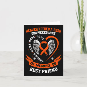 Loss In Memory Of My Best Friend Leukemia Awarenes Karte