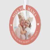 Loss Keepake Foto Modernes Ornament (Vorderseite)