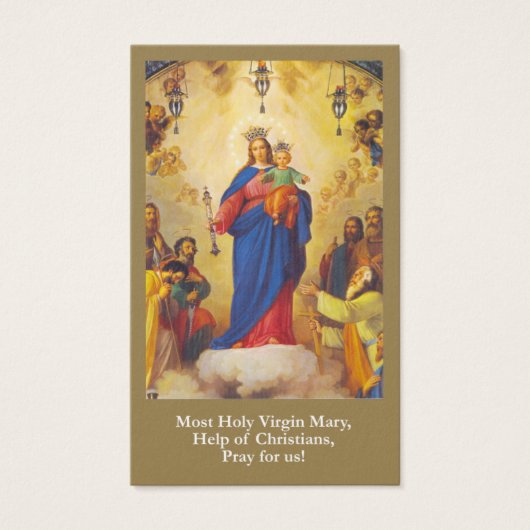 Loss Mary Hilfe von Christen Gebet Sympathie Karte (Vorderseite)