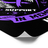 Loss Niece Overdose Awareness Day Items Addiction  Poster (Ecke)