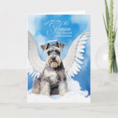 Loss of a Dog Schnauzer Angel Pet Sympathy Karte (Vorderseite)