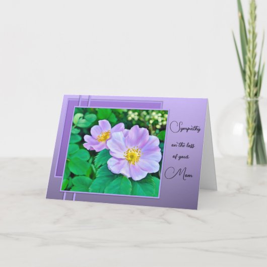 Loss of a Mom - Sympathy Card Karte (Vorderseite)
