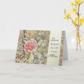 Loss of a Mother - Rose Sympathy Card Karte (Gelbe Blume)