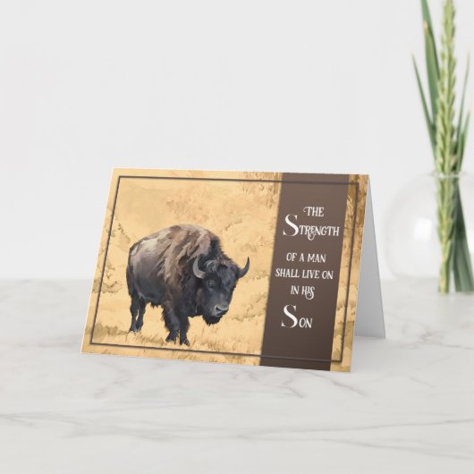 Loss of Father Sympathy Card Karte (Vorderseite)