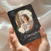 Loss of Mom Gift Memorial Keepsake Floral Photo  Magnet
