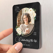 Loss of Mom Gift Memorial Keepsake Floral Photo  Magnet