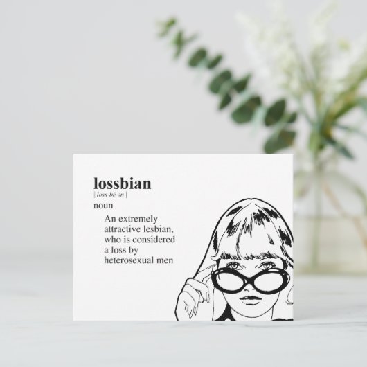 LOSSBIAN POSTKARTE (Stehend Vorderseite)