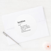 LOSSBIAN RUNDER AUFKLEBER (Umschlag)