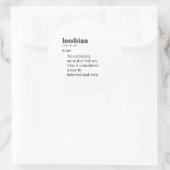 LOSSBIAN RUNDER AUFKLEBER (Tasche)