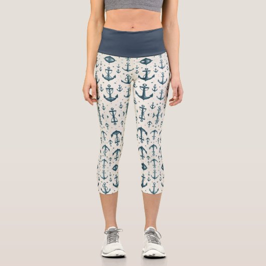 Lost Anchors Capri Leggings (Vorderseite)