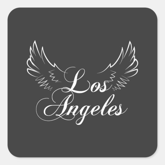Lost Angeles Word Art Sticker (Vorderseite)