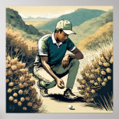 Lost Ball - Golf Art Print Poster (Vorne)
