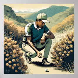 Lost Ball - Golf Art Print Poster
