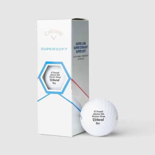 Lost Ball Pun Golf Balls - Custom Name Funny (Verpackung)