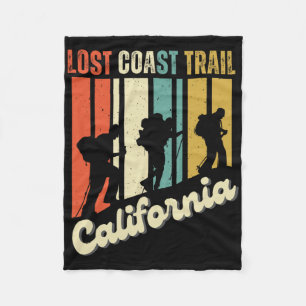 Lost Coast Trail Kalifornien Wandern Retro Berg Fleecedecke