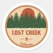 Lost Creek Wilderness Runder Aufkleber (Vorderseite)