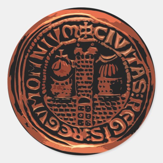 Lost Crusade Runder Aufkleber (Vorderseite)