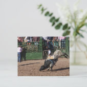 Lost Dutchman Bull Riding Postkarte (Stehend Vorderseite)