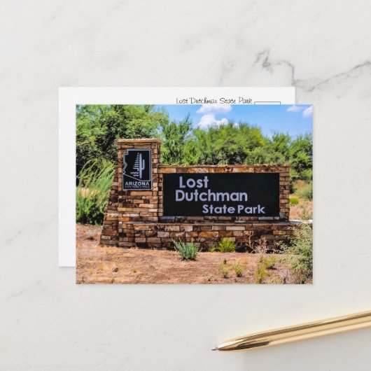 Lost Dutchman State Park Arizona Postkarten (Vorderseite/Rückseite Beispiel)