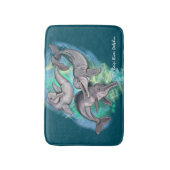 Lost Echos Baiji River Dolphin Badematte (Vorderseite Vertikal)