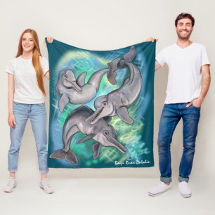 Lost Echos Baiji River Dolphin Fleecedecke