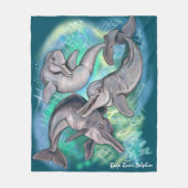 Lost Echos Baiji River Dolphin Fleecedecke (Vorderseite)