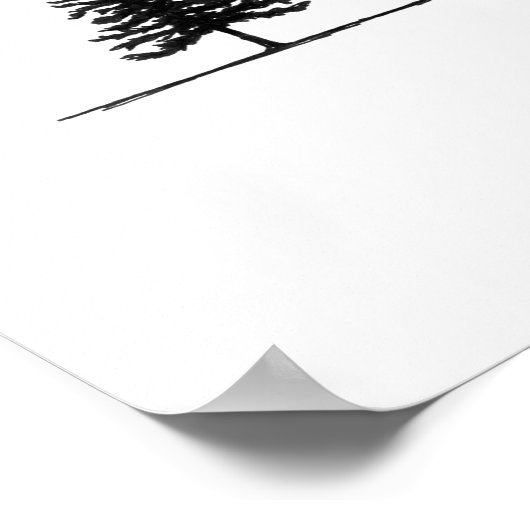 Lost: Einsamer Baum Poster (Ecke)