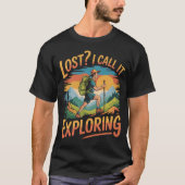Lost Exploration Hiker Adventure Orange T-Shirt (Vorderseite)