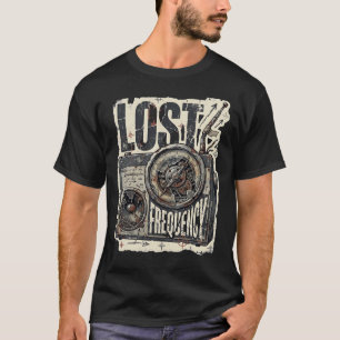 Lost Frequency Vintage Radio Tech Grafik T-Shirt