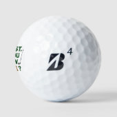 Lost Golf Humor Quote With Name Text Design Golfball (Logo)
