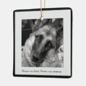 Lost Haustier-Ornament Personalisiert mit Ihren Fo Keramikornament (Links)