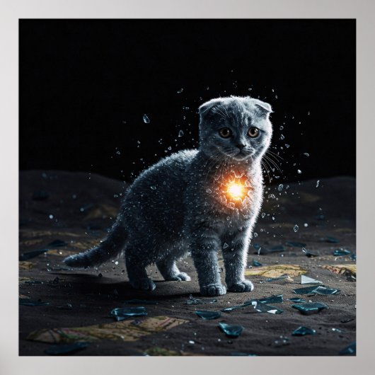 Lost Heart Scottish Fold Art Poster (Vorne)
