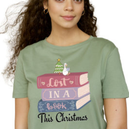 "Lost in a Book" Dieses Weihnachtsbuch Lover Tri-Blend Shirt