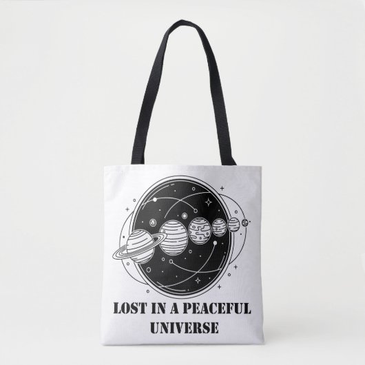 Lost In A Peaceful Universe Solar System Planets  Tasche (Vorderseite)