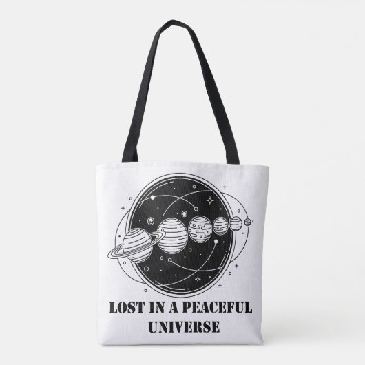 Lost In A Peaceful Universe Solar System Planets  Tasche (Rückseite)