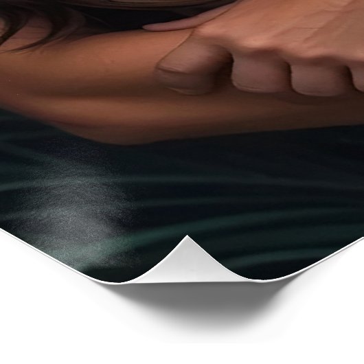 Lost in a Peacock Paradise Poster (Ecke)