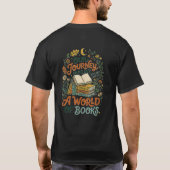 Lost In A World Of Books T-Shirt – Cozy Reading  (Rückseite)