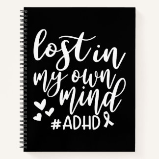 Lost in my own Mind ADHD Notebook & Journal Notizblock