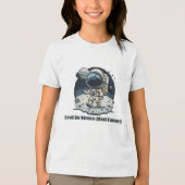 Lost in Space (But Happy) – Cute Astronaut Design Tri-Blend Shirt (Vorderseite)
