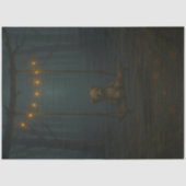 Lost in the Fog – Decoupage Paper with Teddy Bear Seidenpapier (Vorderseite)