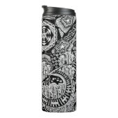 Lost in the Pilliga black & white ink art Thermosbecher (Nach rechts gedreht)