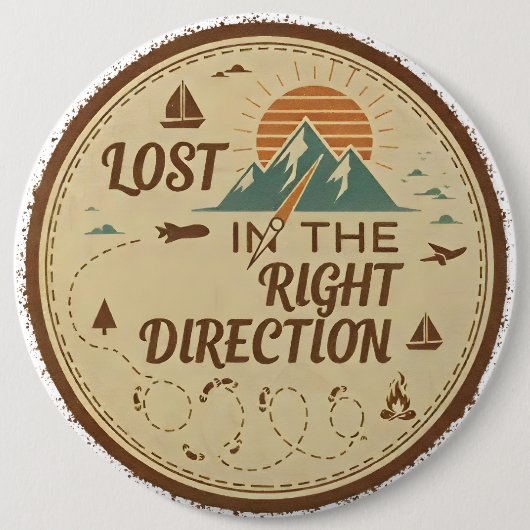 Lost in the Right Direction Button (Vorderseite)