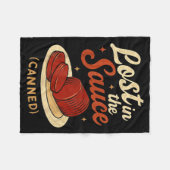 Lost In The Sauce Canned Funny Thanksgiving Food P Fleecedecke (Vorderseite (Horizontal))